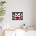 Framed Dhaka Rickshaw Folk Art Canvas
