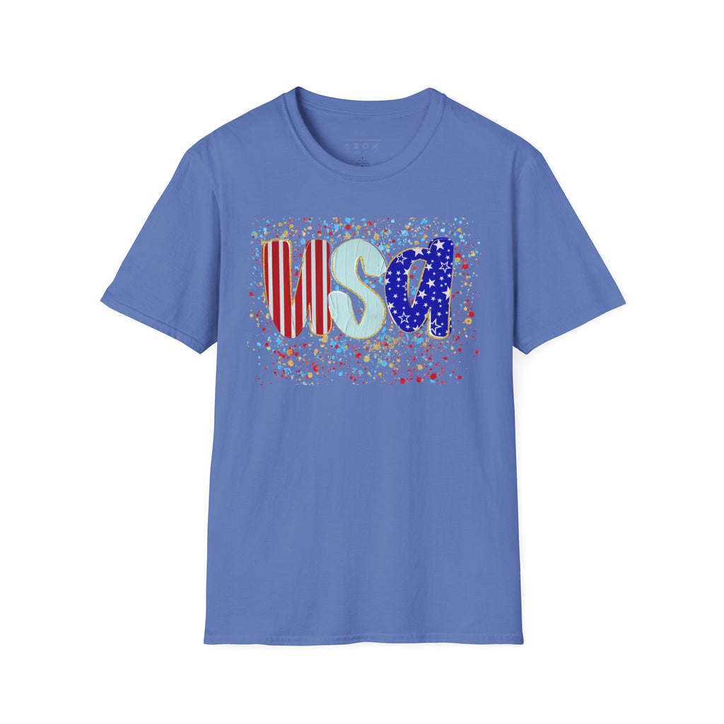 USA Patriotic T-Shirt — Red White & Blue Fourth of July Tee