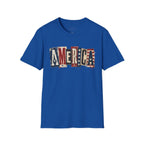 America Vintage Flag T-Shirt — Patriotic USA Graphic Tee for 4th of July