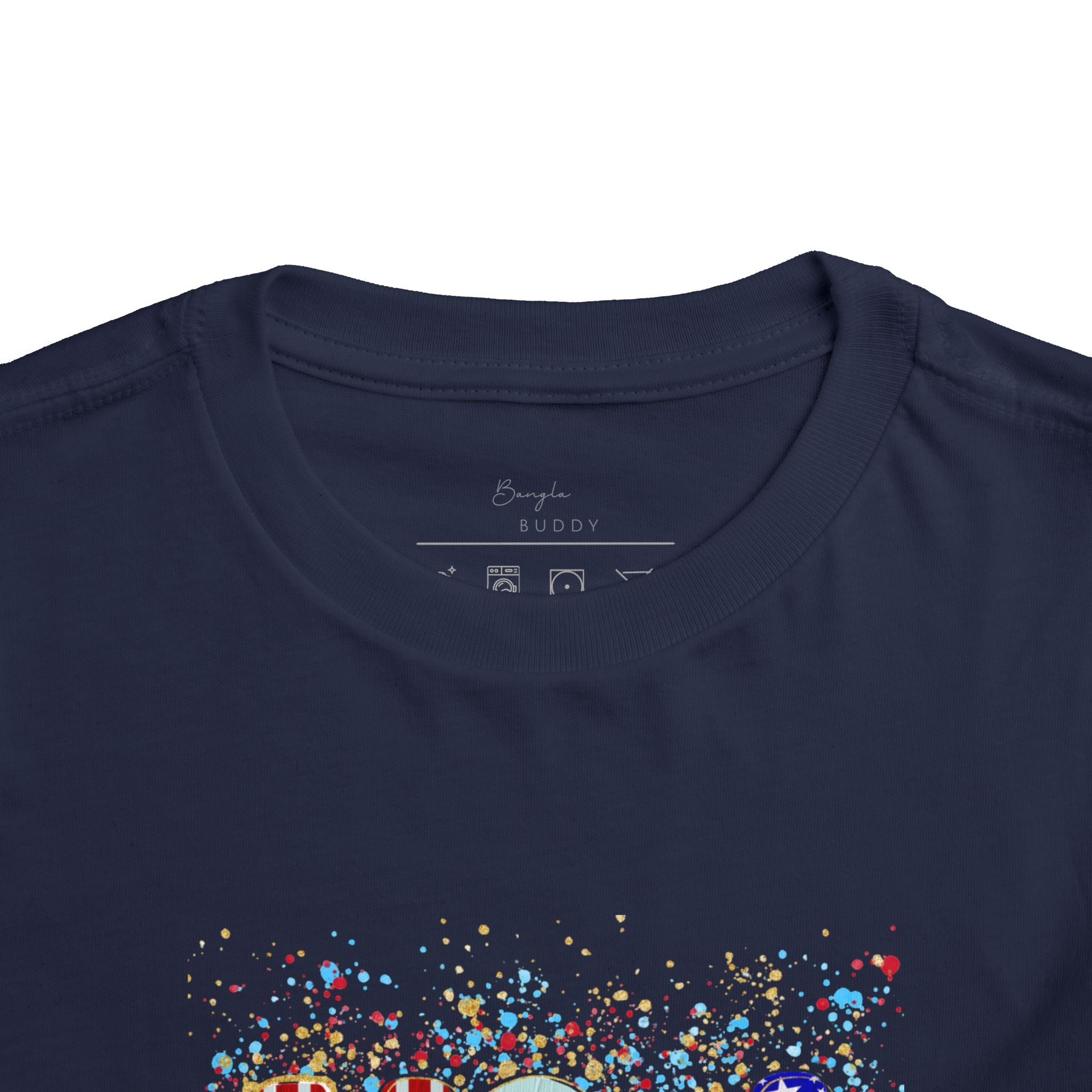 Toddler USA Flag Confetti Tee
