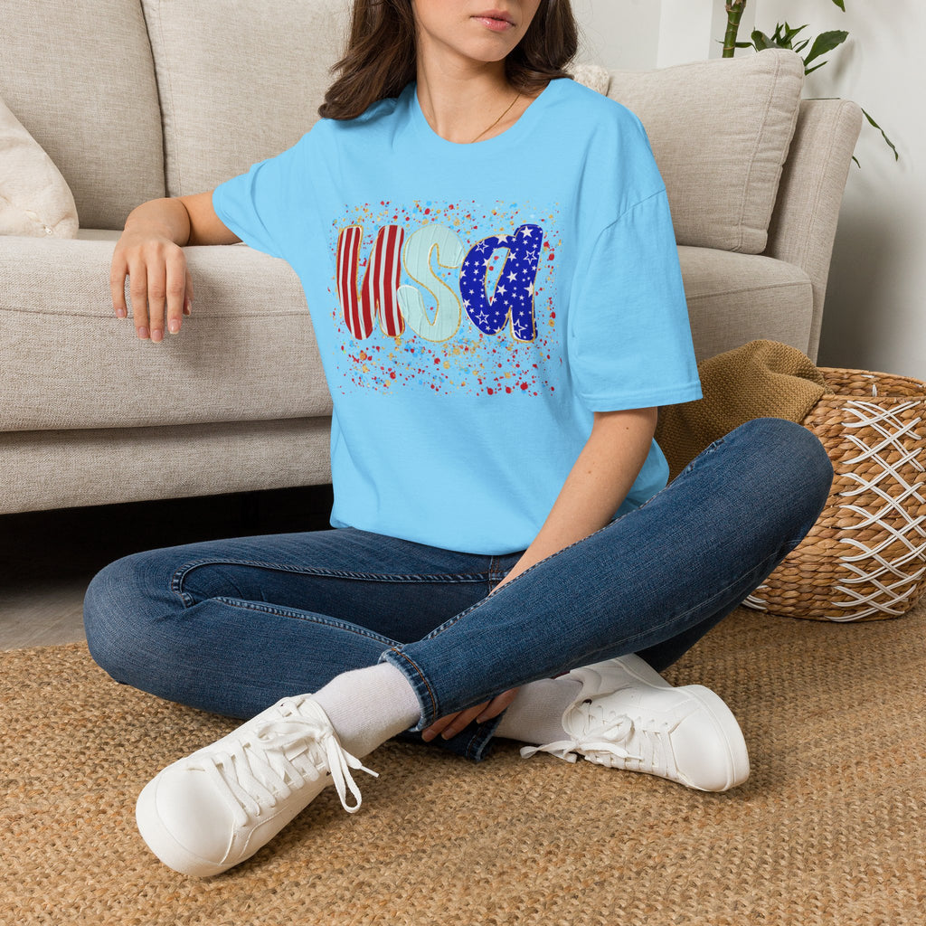 USA Patriotic T-Shirt — Red White & Blue Fourth of July Tee