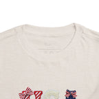 Toddler Tee - "USA" Patriotic Applique Short Sleeve
