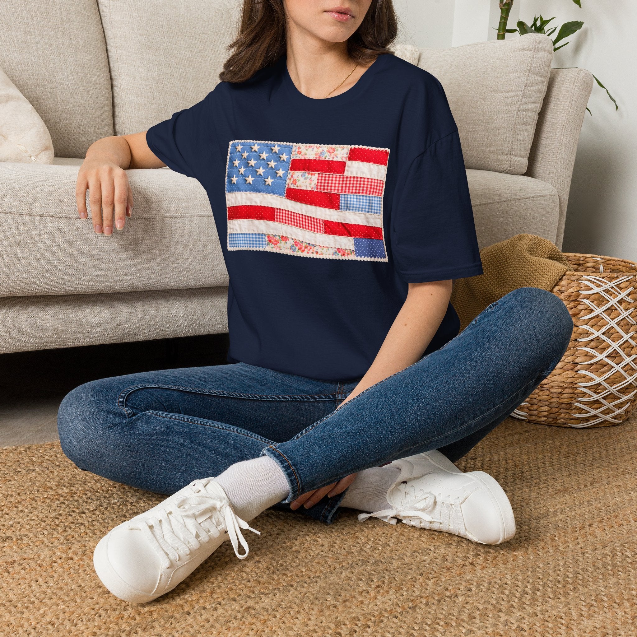 American Patchwork Flag T-Shirt