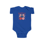 America Baby Bodysuit - Patriotic Cherries 4th of July Infant Onesie