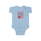 America Baby Bodysuit - Patriotic Cherries 4th of July Infant Onesie