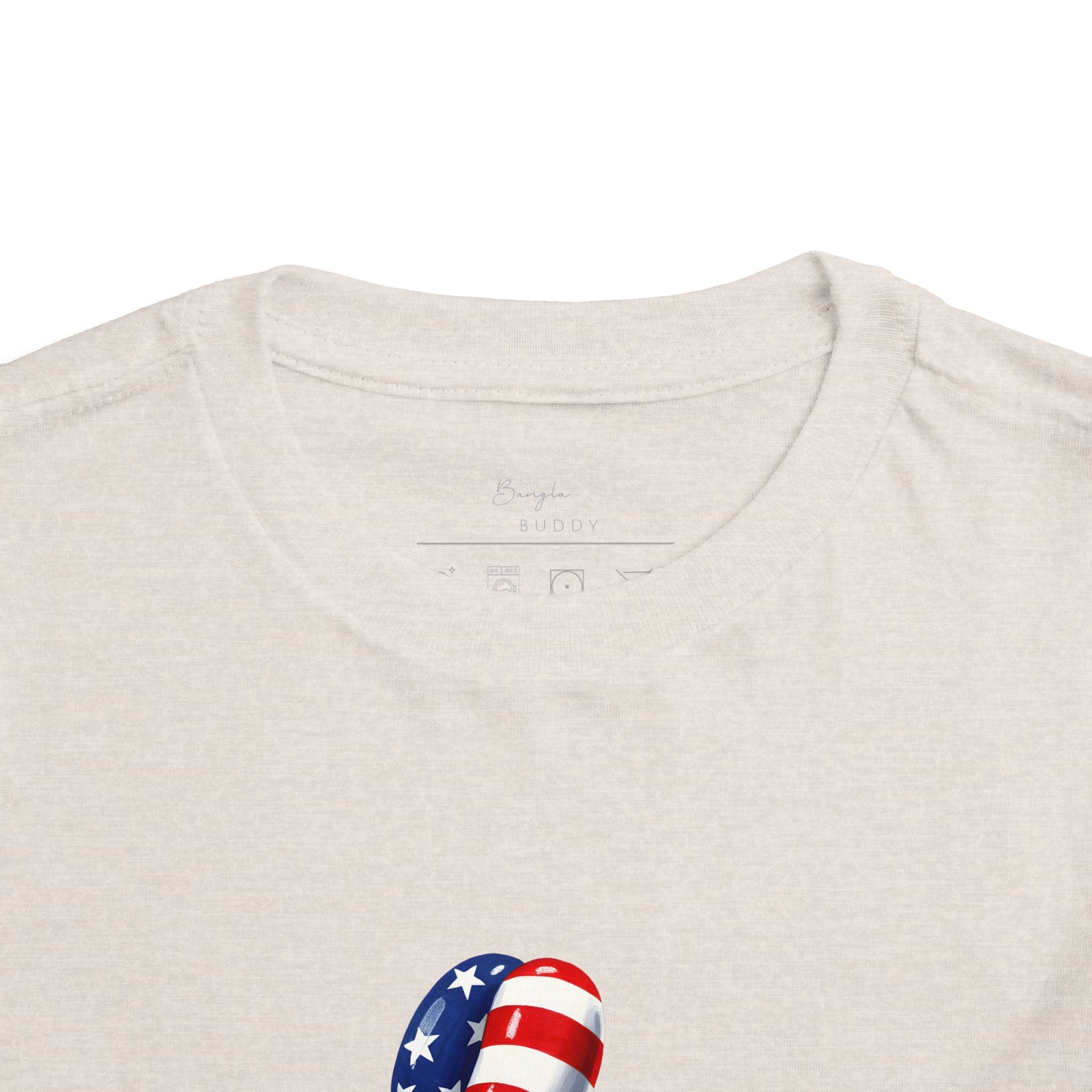 Toddler Tee Patriotic Balloon Dog  — USA Flag 4th of July Shirt