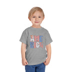 Toddler Tee America   — Patriotic Red White Blue Kids Shirt