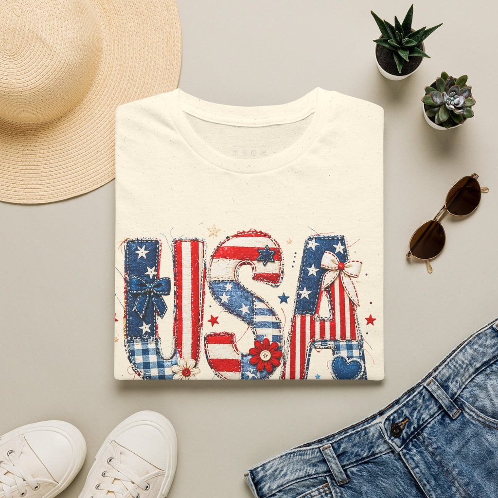 USA Patriotic T-Shirt — Red White Blue Americana Graphic Tee