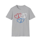 Patriotic Red White & Blue Heart T-Shirt