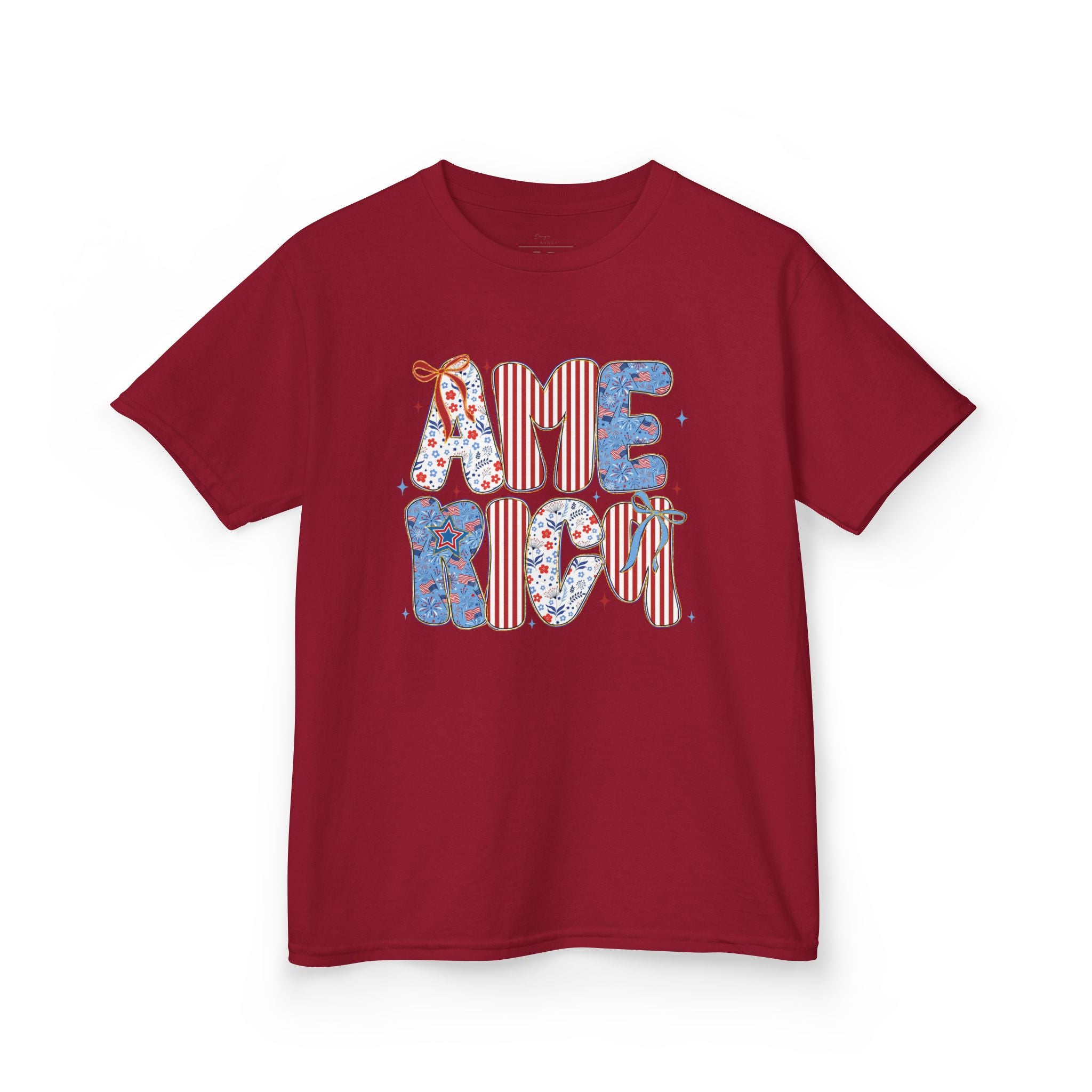 Youth, America Kid’s Tee — Patriotic Red White Blue Graphic