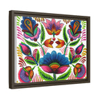 Framed Dhaka Rickshaw Folk Art Canvas