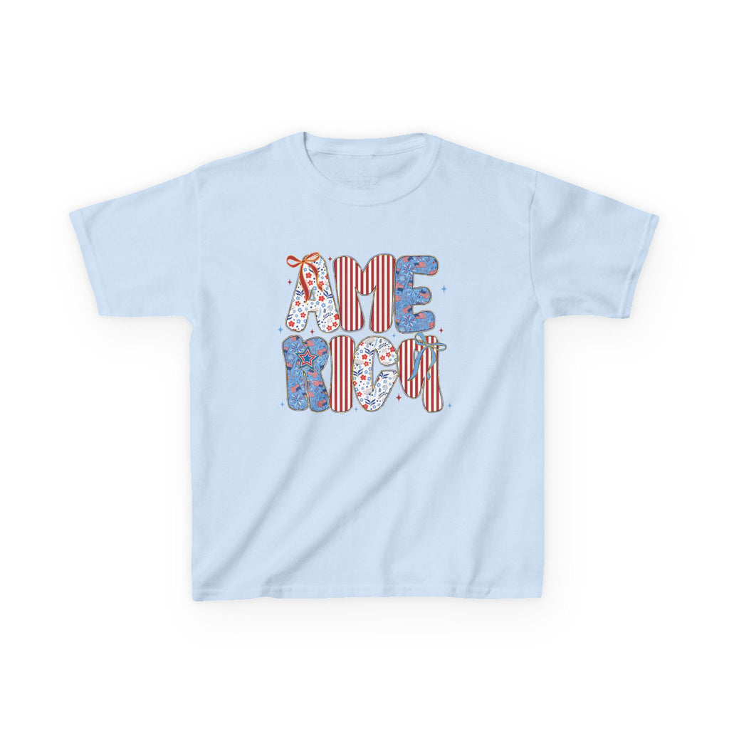 Youth, America Kid’s Tee — Patriotic Red White Blue Graphic