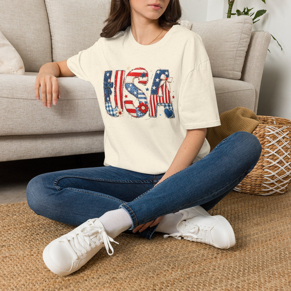 USA Patriotic T-Shirt — Red White Blue Americana Graphic Tee