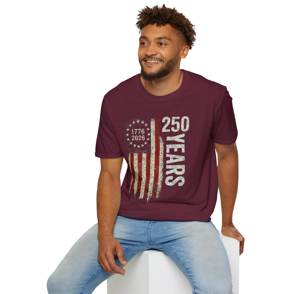 250 Years American Flag T-Shirt