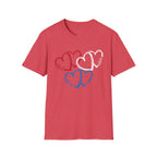 Patriotic Red White & Blue Heart T-Shirt